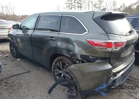 2016 Toyota Highlander Xle V6 from USA, damaged, VIN 5TDJKRFH7GS353102